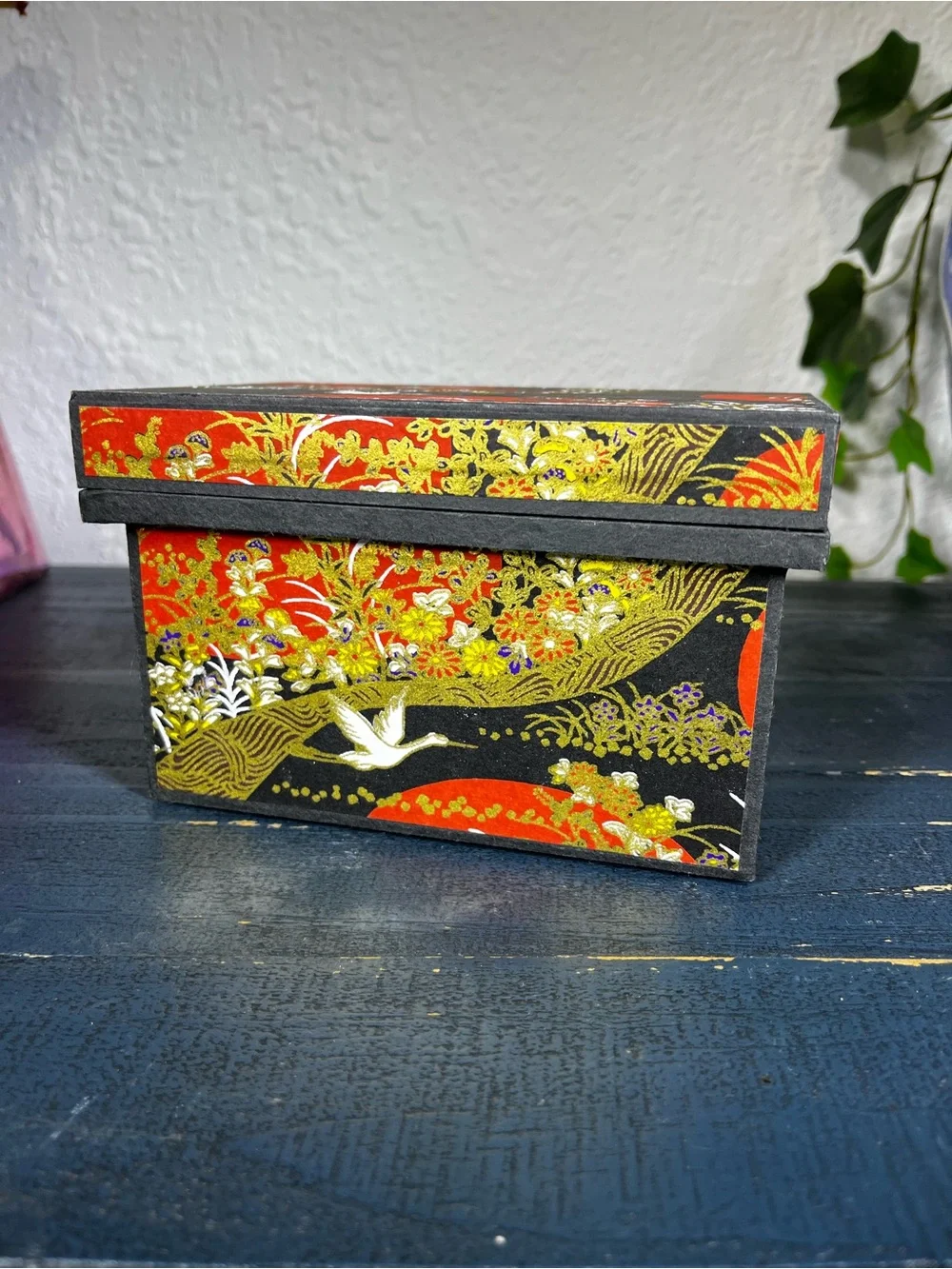 Vintage Jan McGregor Studios Handcrafted Washi Paper Tea Box